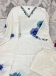 FANCY MORGAN SILK SEQUENCE DIGITAL PRINT WORK TOP BOTTOM WITH DUPATTA FESTIVE WEAR WHOLESALE PRICE ETHNIC GARMENT (5)