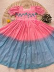 FANCY MUL COTTON PEDDING HAND WORK ONE PIECE DRESS PARTY WEAR WHOLESALE PRICE ETHNIC GARMENT (11)