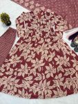 FANCY MUSLIN COTTON DIGITAL PRINT WORK GOWN BOTTOM WITH DUPATTA FESTIVE WEAR WHOLESALE PRICE ETHNIC GARMENT (3)