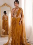 FANCY RANGOLI PLAIN LEHENGA WITH ATTACHED PALLU AND STITCHED BLOUSE PARTY WEAR WHOLESALE PRICE ETHNIC GARMENT (2)