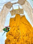 FANCY RANGOLI PLAIN LEHENGA WITH ATTACHED PALLU AND STITCHED BLOUSE PARTY WEAR WHOLESALE PRICE ETHNIC GARMENT (2)