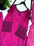 FANCY RAYON COTTON EMBROIDERY THREAD WITH SEQUENCE WORK TOP PATIYALA WITH DUPATTA FESTIVE WEAR WHOLESALE PRICE ETHNIC GARMENT (4)