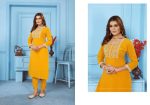 FANCY RINKAL COTTON EMBROIDERY WORK TOP PENT SET DAILY WEAR WHOLESALE PRICE ETHNIC GARMENT (5)
