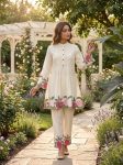 FANCY ROMAN EMBROIDERY WORK CO-ORD SET PARTY WEAR WHOLESALE PRICE ETHNIC GARMENT (2)