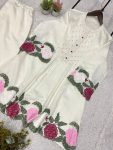 FANCY ROMAN EMBROIDERY WORK CO-ORD SET PARTY WEAR WHOLESALE PRICE ETHNIC GARMENT (2)