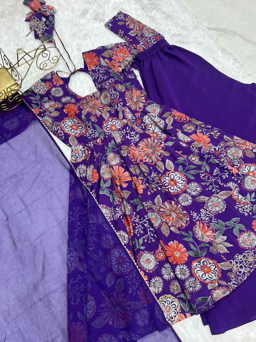 FANCY RROMAN SILK DISCHARGE PRINTING WORK KEDIYA STYLE TOP PALAZZO WITH DUPATTA FESTIVE WEAR WHOLESALE PRICE ETHNIC GARMENT12) (1)