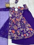 FANCY RROMAN SILK DISCHARGE PRINTING WORK KEDIYA STYLE TOP PALAZZO WITH DUPATTA FESTIVE WEAR WHOLESALE PRICE ETHNIC GARMENT12) (4)
