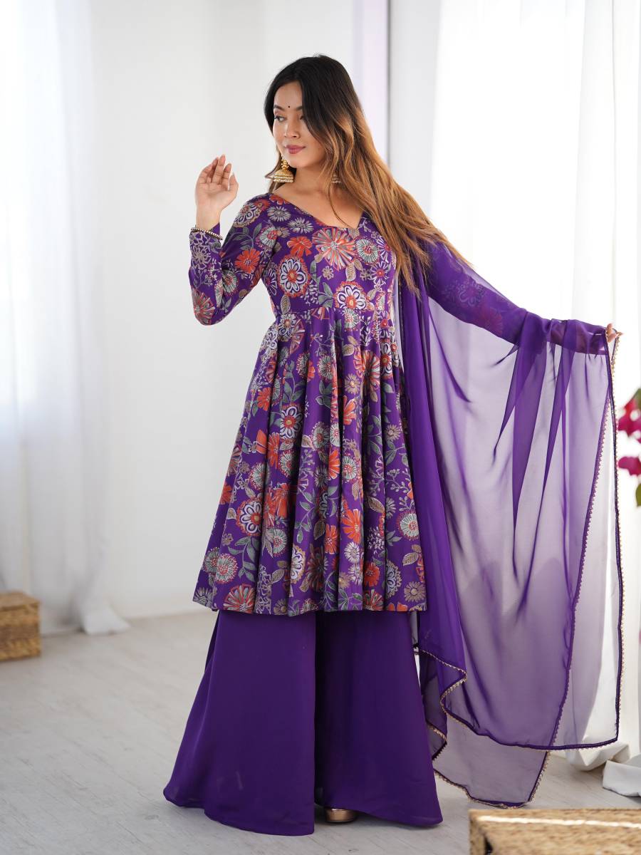 FANCY RROMAN SILK DISCHARGE PRINTING WORK KEDIYA STYLE TOP PALAZZO WITH DUPATTA FESTIVE WEAR WHOLESALE PRICE ETHNIC GARMENT12) (4)