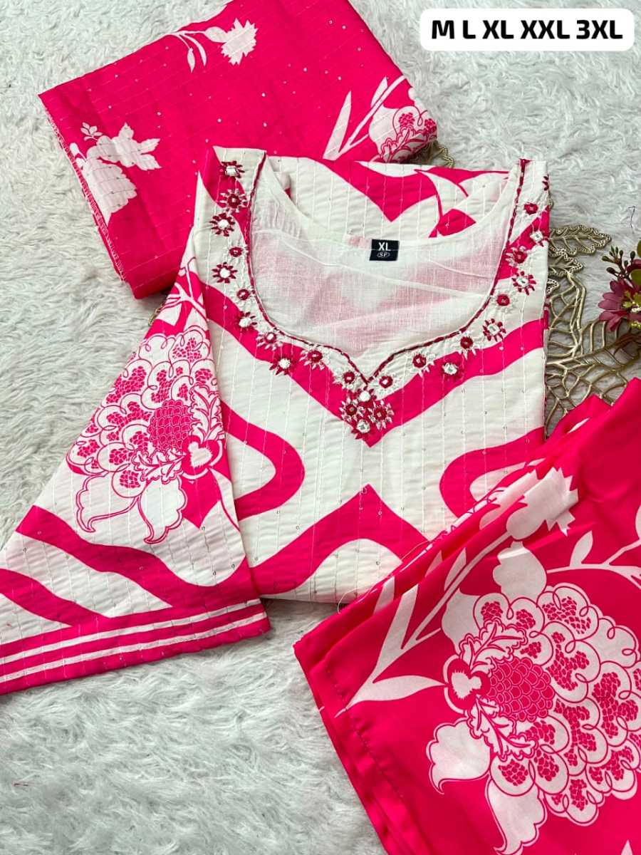FANCY SILK MORGAN SEQUENCE DIGITAL PRINT WORK TOP BOTTOM WITH DUPATTA CASUAL WEAR WHOLESALE PRICE ETHNIC GARMENT (1)