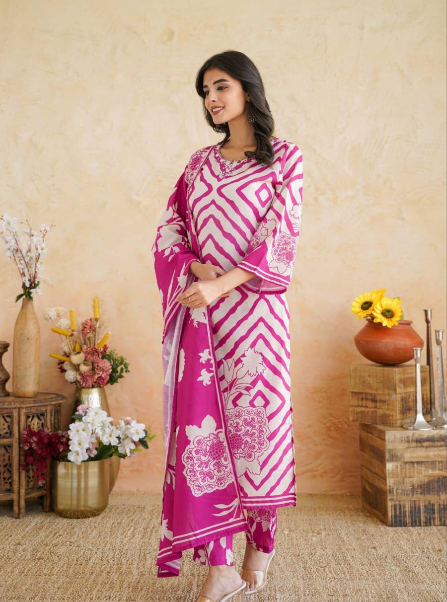 FANCY SILK MORGAN SEQUENCE DIGITAL PRINT WORK TOP BOTTOM WITH DUPATTA CASUAL WEAR WHOLESALE PRICE ETHNIC GARMENT (3)