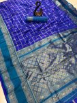 FANCY SOFT SILK ZARI WOVEN WORK SAREE WITH UNSTITCHED BLOUSE FESTIVE WEAR WHOLESALE PRICE ETHNIC GARMENT (5)