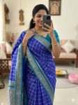 FANCY SOFT SILK ZARI WOVEN WORK SAREE WITH UNSTITCHED BLOUSE FESTIVE WEAR WHOLESALE PRICE ETHNIC GARMENT (5)