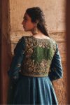 FANCY VICHITRA SEQUENCE AND ZARI WORK WITH FANCY LACE WORK GOWN KOTI WITH DUPATTA WEDDING WEAR WHOLESALE PRICE ETHNIC GARMENT (8)