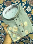 LATEST COTTON DIGITAL PRINT KURTA WITH PAYJAMA WEDDING WEAR WHOLESALE PRICE ETHNIC GARMENT (2)