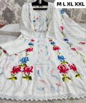 LATEST COTTON SCHIFFLI WITH CROSIA LACE WORK TOP BOTTOM WITH DUPATTA CASUAL WEAR WHOLESALE PRICE ETHNIC GARMENT (8)