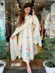 LATEST COTTON SCHIFFLI WITH CROSIA LACE WORK TOP BOTTOM WITH DUPATTA CASUAL WEAR WHOLESALE PRICE ETHNIC GARMENT (8)