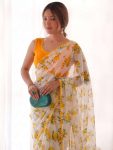 LATEST HEAVY CHIFFON LACE BORDER SAREE WITH UNSTITCHED BLOUSE DAILY WEAR WHOLESALE PRICE ETHNIC GARMENT (2)