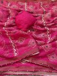 LATEST SIMAR SILK DIGITAL PRINTED AND KHATLI WORK SAREE WITH UNSTITCHED BLOUSE DAILY WEAR WHOLESALE PRICE ETHNIC GARMENT (3)