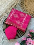 LATEST SIMAR SILK DIGITAL PRINTED AND KHATLI WORK SAREE WITH UNSTITCHED BLOUSE DAILY WEAR WHOLESALE PRICE ETHNIC GARMENT (3)