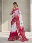 LATEST SIMAR SILK DIGITAL PRINTED AND KHATLI WORK SAREE WITH UNSTITCHED BLOUSE DAILY WEAR WHOLESALE PRICE ETHNIC GARMENT (3)