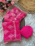 LATEST SIMAR SILK DIGITAL PRINTED AND KHATLI WORK SAREE WITH UNSTITCHED BLOUSE DAILY WEAR WHOLESALE PRICE ETHNIC GARMENT (3)