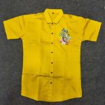 LATEST SOFT COTTON FLOWER BEAUTIFUL PRINTED WORK SHIRT WITH DHOTI CASUAL WEAR WHOLESALE PRICE ETHNIC GARMENT (3)