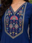 LATEST TESLA COTTON EMBROIDERY WORK KURTI OFFICE WEAR WHOLESALE PRICE ETHNIC GARMENT (10)
