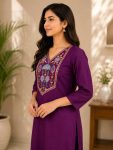 LATEST TESLA COTTON EMBROIDERY WORK KURTI OFFICE WEAR WHOLESALE PRICE ETHNIC GARMENT (3)