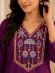 LATEST TESLA COTTON EMBROIDERY WORK KURTI OFFICE WEAR WHOLESALE PRICE ETHNIC GARMENT (3)