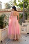 LUXURY NATURAL CREPE CODEING DORI WITH MOTI WORK WITH LACE WORK GOWN BOTTOM WITH DUPATTA CASUAL WEAR WHOLESALE PRICE ETHNIC GARMENT (2)