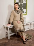 MODERN AB COTTON PRINT LACE WORK TOP BOTTOM WITH DUPATTA FESTIVE WEAR WHOLESALE PRICE ETHNIC GARMENT (4)