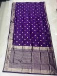 MODERN BANARASI SILK ZARI WOVEN WORK SAREE WITH UNSTITCHED BLOUSE FESTIVE WEAR WHOLESALE PRICE ETHNIC GARMENT (1)