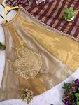 MODERN BANARASI VISCOSE KALI PATTERN LEHENGA WITH REAL MIRROR HANDWORK BLOUSE AND DUPATTA WEDDING WEAR WHOLESALE PRICE ETHNIC GARMENT (4)