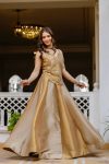 MODERN BANARASI VISCOSE KALI PATTERN LEHENGA WITH REAL MIRROR HANDWORK BLOUSE AND DUPATTA WEDDING WEAR WHOLESALE PRICE ETHNIC GARMENT (4)