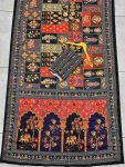 MODERN CHINON DIGITAL AJRAK PRINT WITH REAL MIRROR WORK SAREE WITH UNSTITCHED BLOUSE PARTY WEAR WHOLESALE PRICE ETHNIC GARMENT (36)