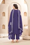 MODERN CHINON EMBROIDERY, SEQUENCE & CODING WORK TOP BOTTOM WITH DUPATTA FESTIVE WEAR WHOLESALE PRICE ETHNIC GARMENT (2)