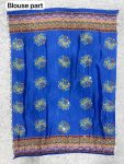 MODERN CHINON SILK DIGITAL PRINTED MIRROR HANDWORK, PIPING BORDER SAREE WITH UNSTITCHED BLOUSE FESTIVE WEAR WHOLESALE PRICE ETHNIC GARMENT (4)