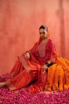 MODERN CHINON SILK EMBROIDERY SEQUENCE AND CODING WITH DIGITAL PRINT WORK TOP PALAZZO WITH DUPATTA FESTIVE WEAR WHOLESALE PRICE ETHNIC GARMENT (6)