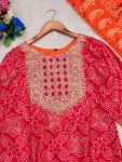 MODERN CHINON SILK EMBROIDERY SEQUENCE AND CODING WITH DIGITAL PRINT WORK TOP PALAZZO WITH DUPATTA FESTIVE WEAR WHOLESALE PRICE ETHNIC GARMENT (6)