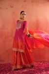 MODERN CHINON SILK EMBROIDERY SEQUENCE AND CODING WITH DIGITAL PRINT WORK TOP PALAZZO WITH DUPATTA FESTIVE WEAR WHOLESALE PRICE ETHNIC GARMENT (6)