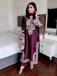 MODERN CHINON SILK THREAD EMBROIDERY WORK TOP PALAZZO WITH DUPATTA FESTIVE WEAR WHOLESALE PRICE ETHNIC GARMENT (2)