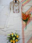 MODERN COTTON CHECKS EMBROIDERY WORK TOP BOTTOM WITH DUPATTA FESTIVE WEAR WHOLESALE PRICE ETHNIC GARMENT (2)