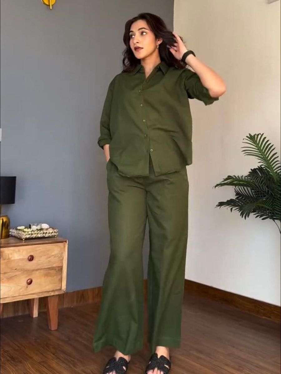 MODERN COTTON PLAIN CO-ORD SET CASUAL WEAR WHOLESALE PRICE ETHNIC GARMENT (8)