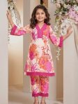MODERN COTTON PRINTED WORK KID’S TOP BOTTOM SET FESTIVE WEAR WHOLESALE PRICE ETHNIC GARMENT (6)