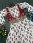 MODERN CREPE DIGITAL PRINT WITH EMBROIDERY SEQUENCE WORK GOWN WITH DUPATTA FESTIVE WEAR WHOLE PRICE ETHNIC GARMENT (9)