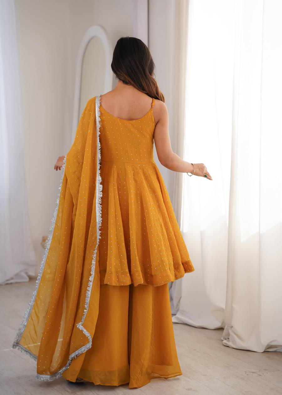 MODERN CRUNCHY SILK ZARKAN WORK TOP PALAZZO WITH DUPATTA FESTIVE WEAR WHOLESALE PRICE ETHNIC GARMENT (5)