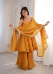 MODERN CRUNCHY SILK ZARKAN WORK TOP PALAZZO WITH DUPATTA FESTIVE WEAR WHOLESALE PRICE ETHNIC GARMENT (7)
