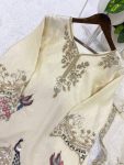 MODERN FENDY BEADS WITH SEQUENCE EMBROIDERY WORK TOP PALAZZO WITH DUPATTA WEDDING WEAR WHOLESALE PRICE ETHNIC GARMENT (4)