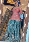 MODERN FENDY CRUSH SILK SEQUENCE EMBROIDERY WORK TOP PALAZZO WITH DUPATTA WEDDING WEAR WHOLESALE PRICE ETHNIC GARMENT (2)