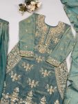 MODERN FENDY SILK EMBROIDERY BEADS WORK TOP PALAZZO WITH DUPATTA FESTIVE WEAR WHOLESALE PRICE ETHNIC GARMENT (3)